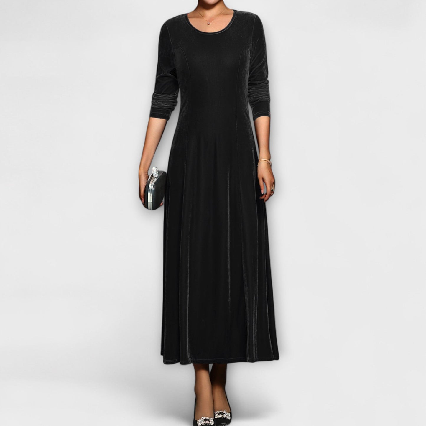 April - Soft Velvet Dress