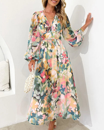 Celine | Robe femme avec motif floral