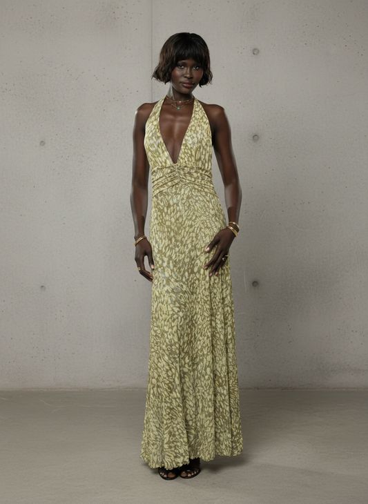 Chelsea | Maxi Dress With Bow Back Detail
