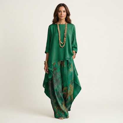 Ensemble Asymétrique Coton-Soie