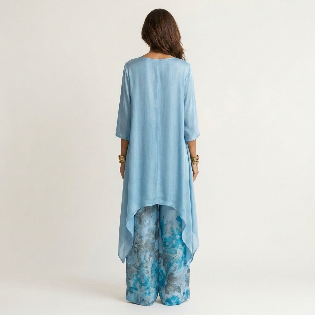 Ensemble Asymétrique Coton-Soie