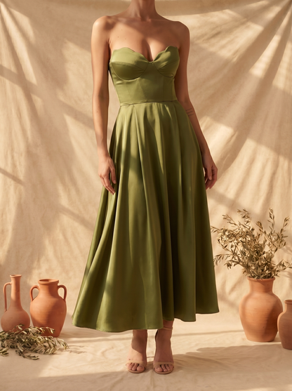 Liora | Élégante robe midi sans manches