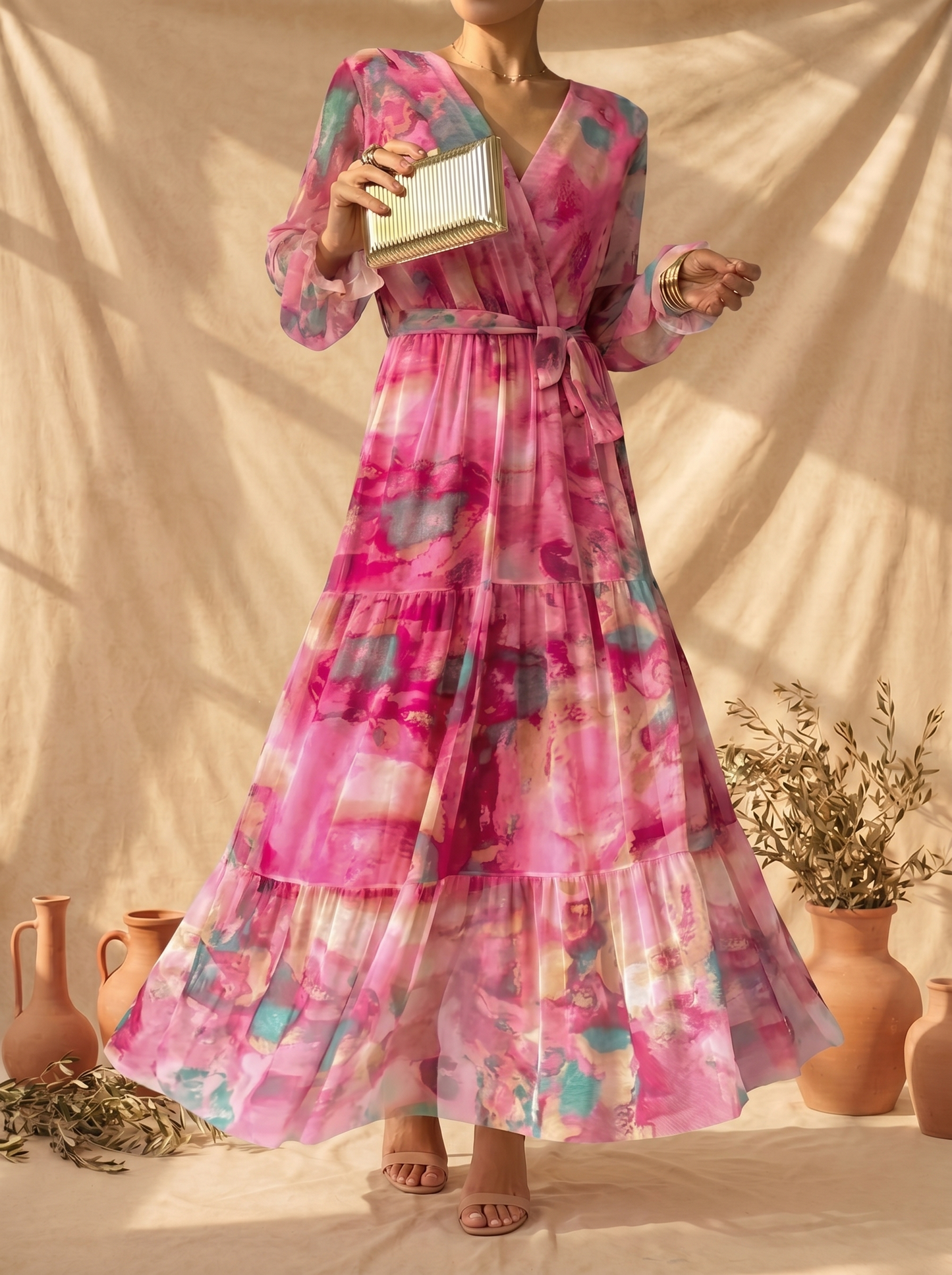 Hazel | Robe portefeuille à motif floral