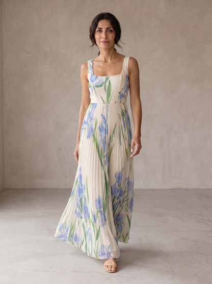 Oriah | Robe Maxi A-Ligne Fleurie