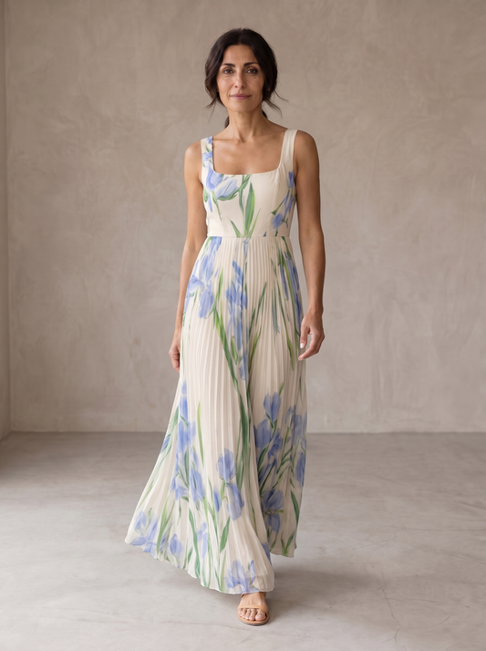 Oriah | Robe Maxi A-Ligne Fleurie