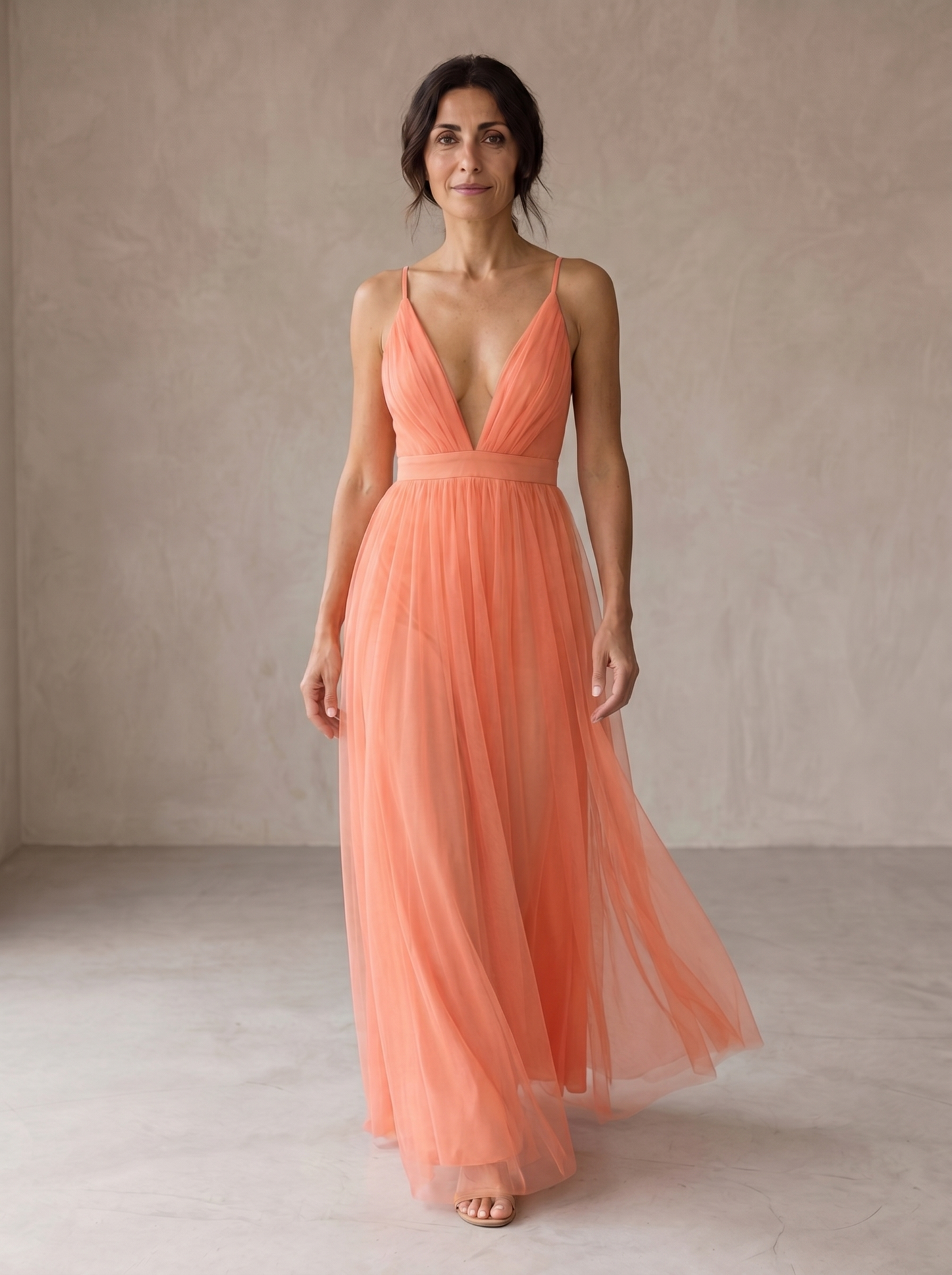 Ginevra | Robe Maxi Luce Corallo