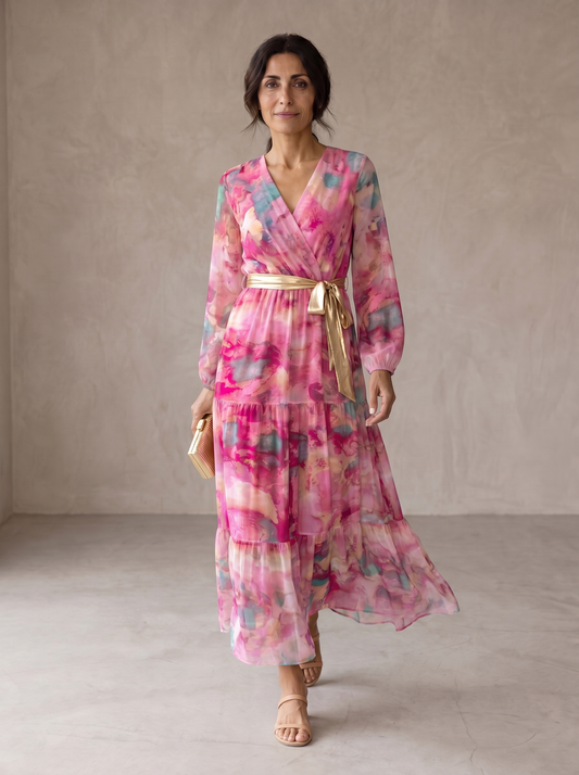 Hazel | Robe portefeuille à motif floral