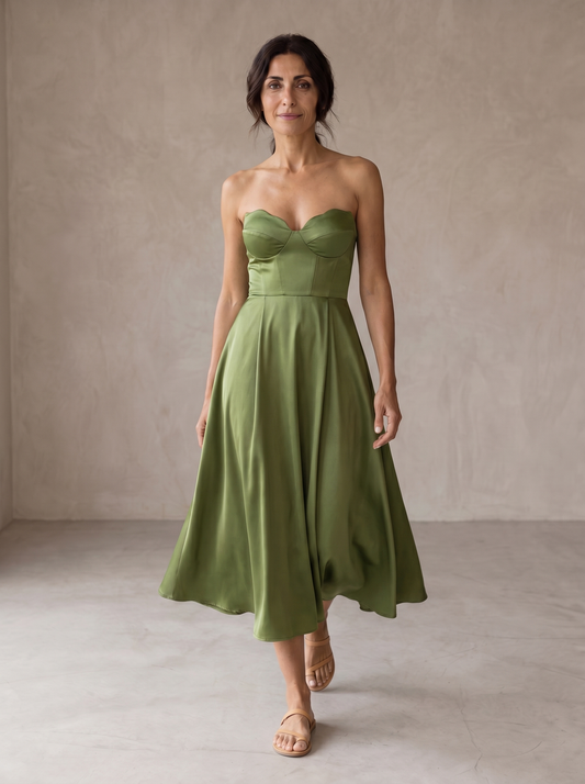 Liora | Élégante robe midi sans manches