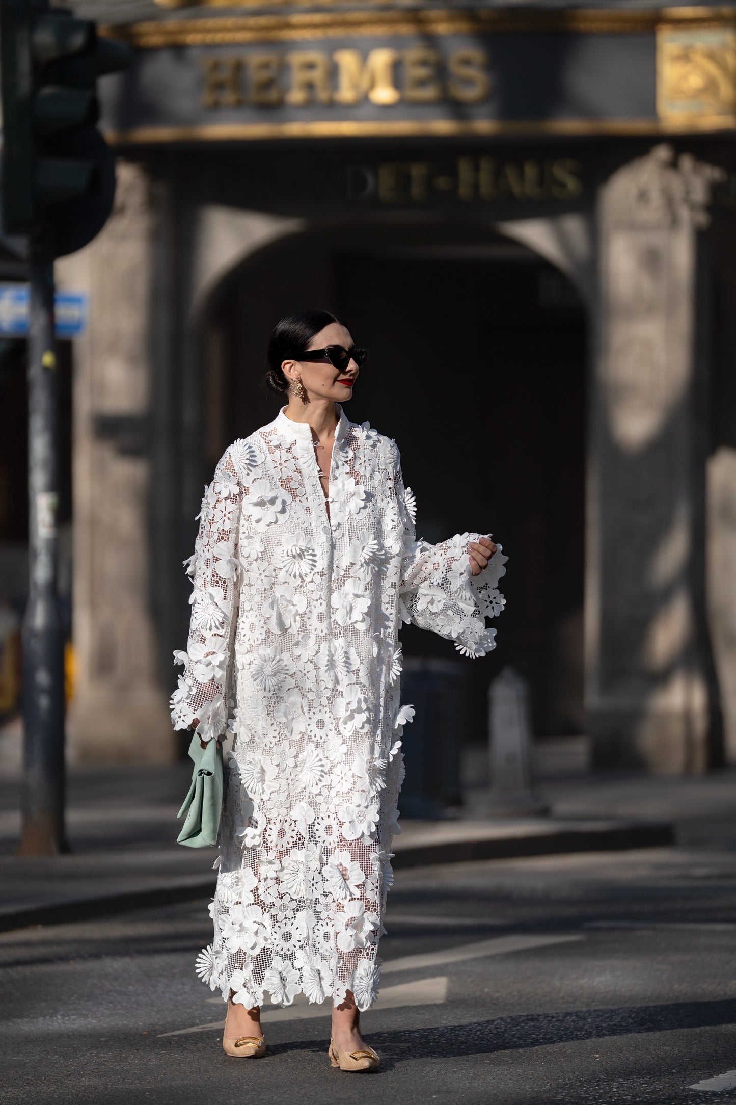 Estelle | Robe en dentelle blanche
