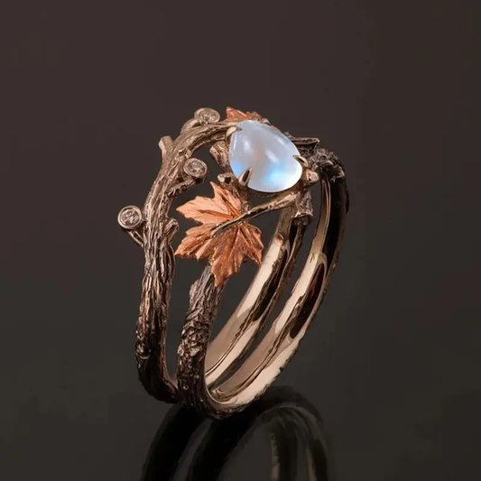DELACROIX | BAGUE EN PIERRE DE LUNE NATURELLE
