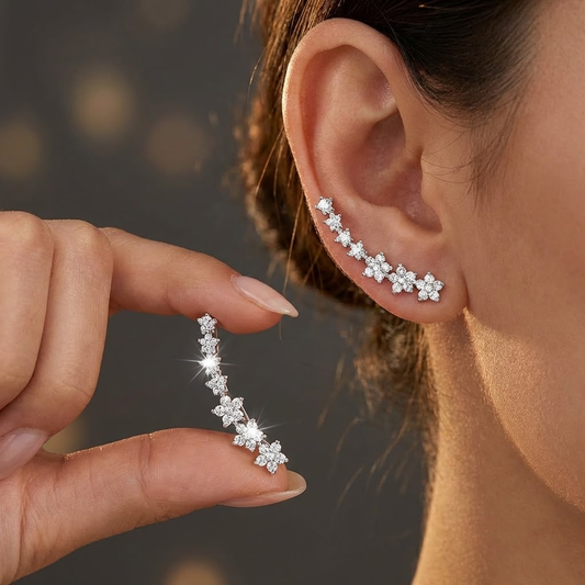 DELACROIX | BOUCLES D’OREILLES FLORALES INTEMPORELLES