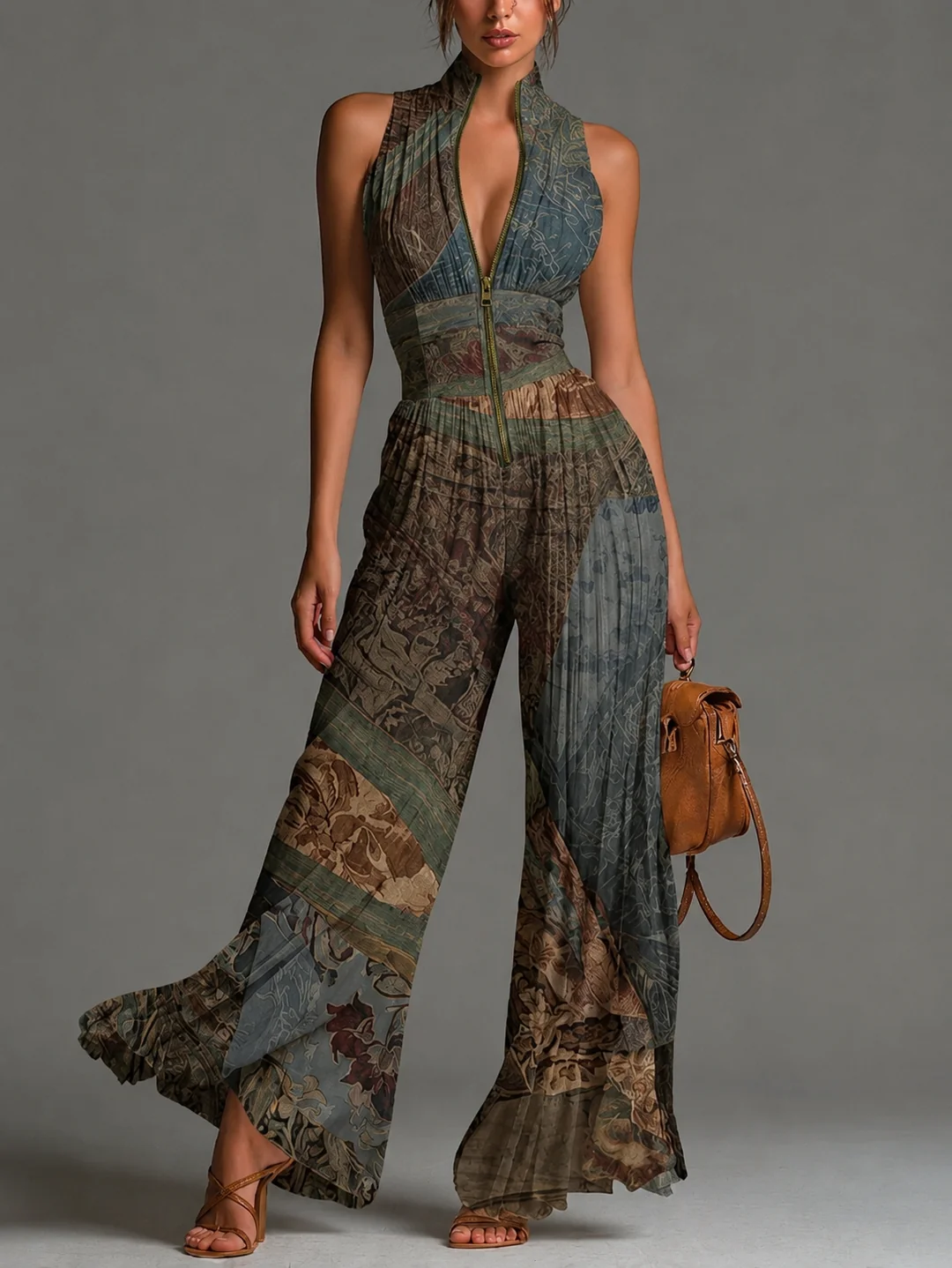 LAURA™ - JUMPSUIT PLISSE ÉLÉGANT