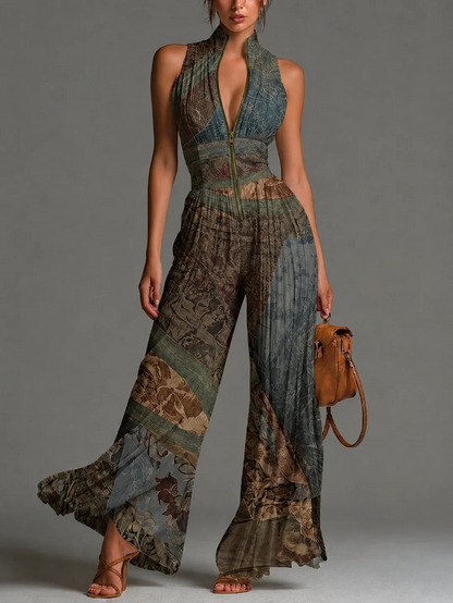 LAURA™ - JUMPSUIT PLISSE ÉLÉGANT
