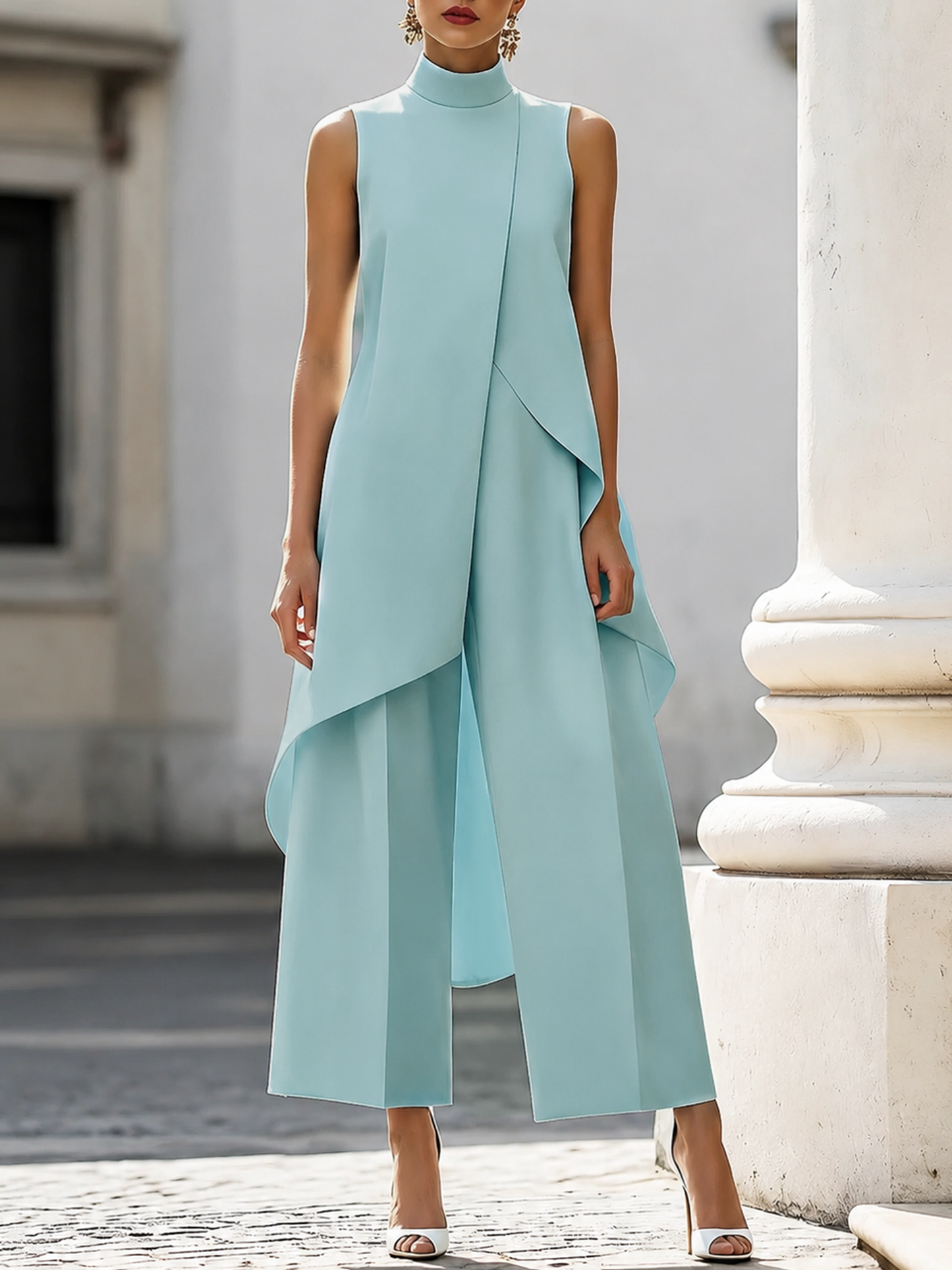 Everly | Elegant Wide-Leg Two-Piece Suit