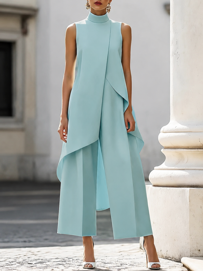 Everly | Elegant Wide-Leg Two-Piece Suit
