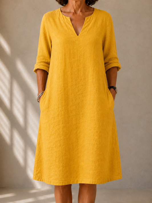 DELACROIX | Robe Fluide Manches Longues Monique