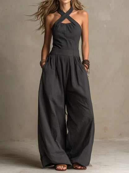 BIANCA™ - JUMPSUIT ÉLÉGANT EN MELANGE DE LIN POUR L'ÉTÉ