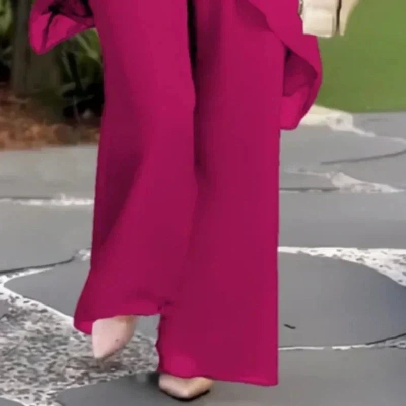 Ensemble Élégant Asymétrique en Deux Pièces